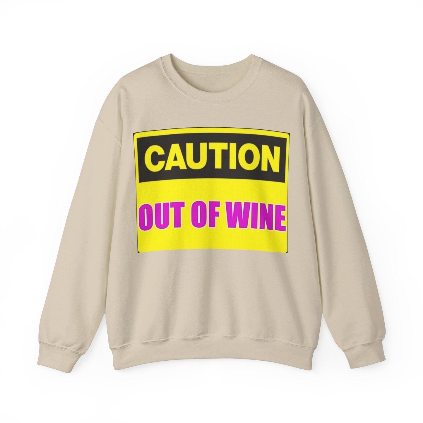 Caution Wine - Unisex Heavy Blend™ Crewneck Sweatshirt