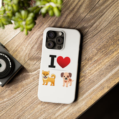 I Heart Dogs - Slim Phone Cases