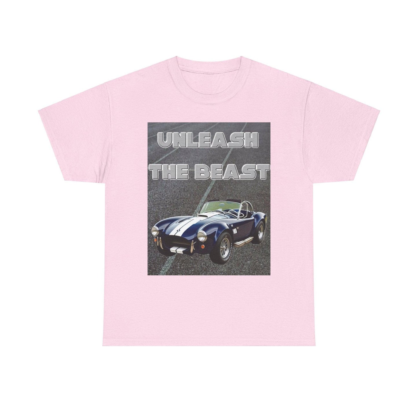 Unleash The Beast Classic Cars Blue Cobra - Unisex Heavy Cotton T-Shirt - Better Mode