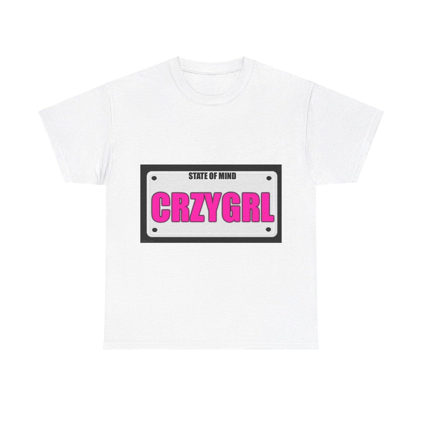 State Of Mind - CRZYGIRL - Unisex Heavy Cotton T-Shirt