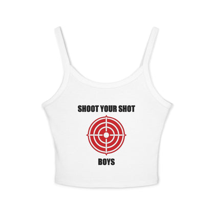 Shoot Your Shot - Women's Spaghetti Strap Tank Top