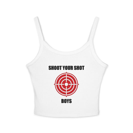 Shoot Your Shot - Women's Spaghetti Strap Tank Top