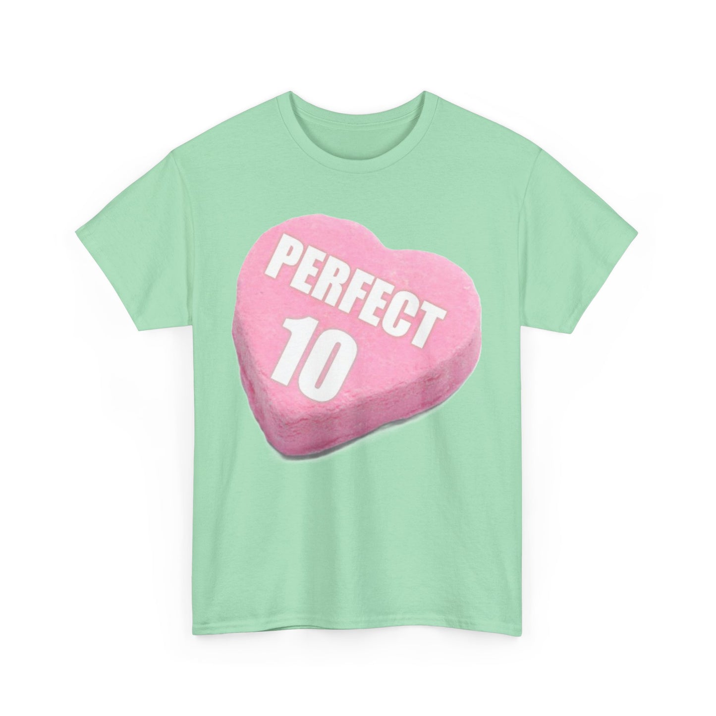 Candy Heart "Perfect 10" - Unisex Heavy Cotton T-Shirt