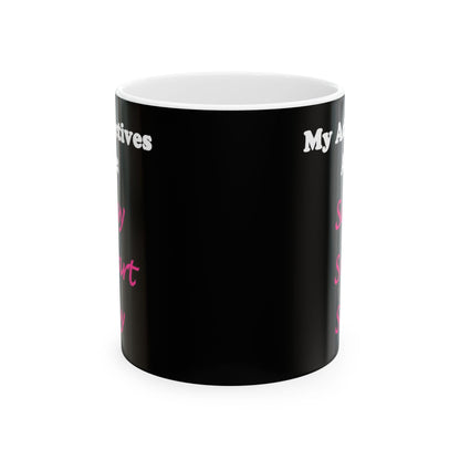 Sassy (Black) - Ceramic Mug, (11oz, 15oz)