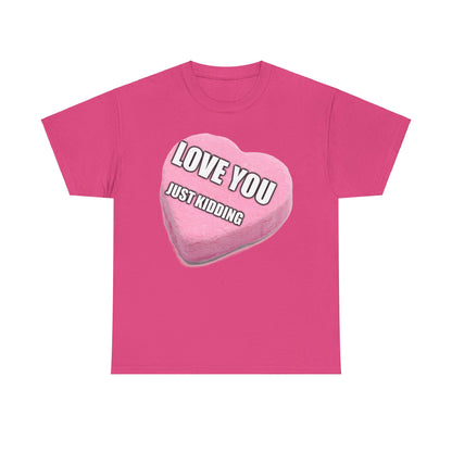 Candy Heart "Love You, JK" - Unisex Heavy Cotton T-Shirt - Better Mode