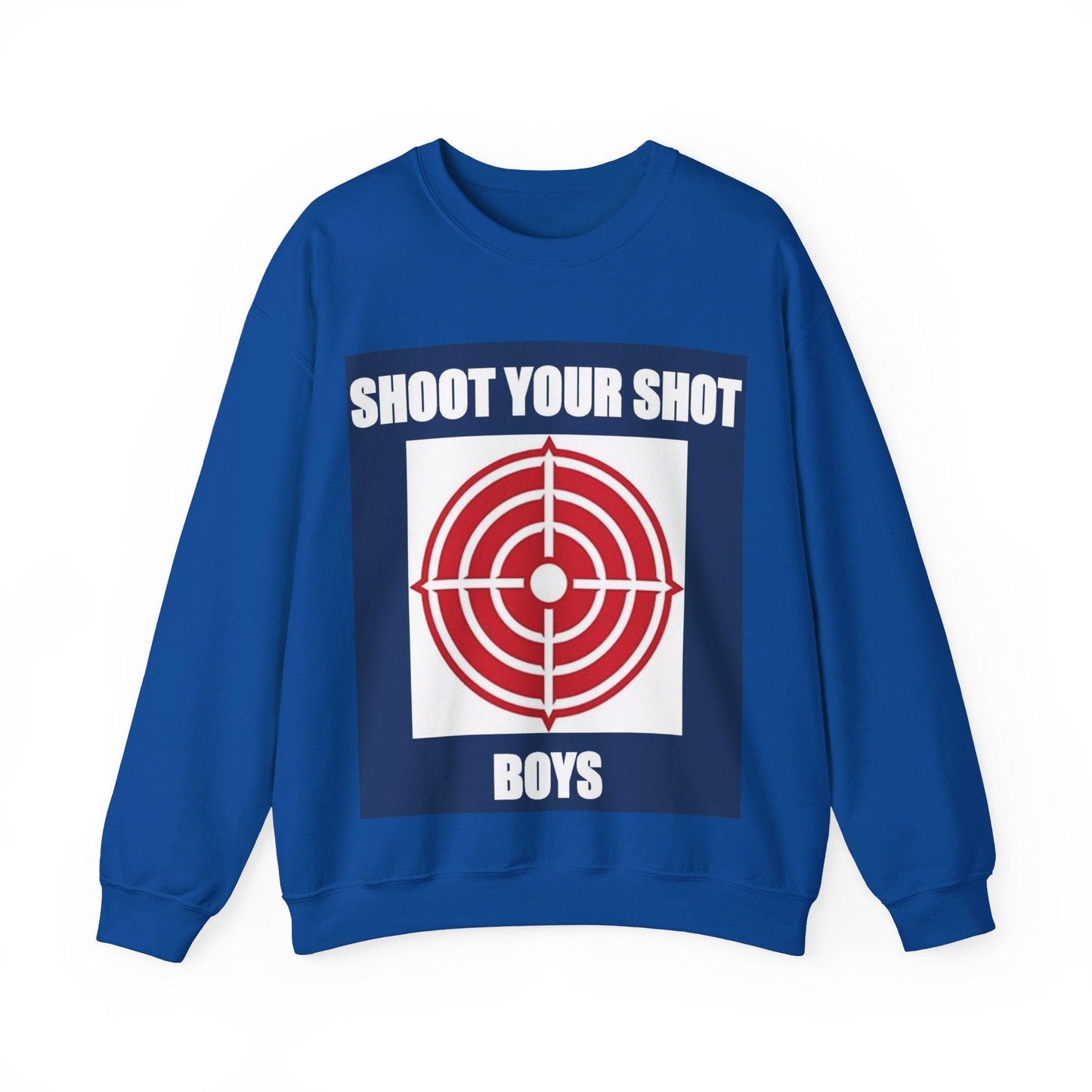 Shoot Shot (Blue) - Unisex Heavy Blend™ Crewneck Sweatshirt