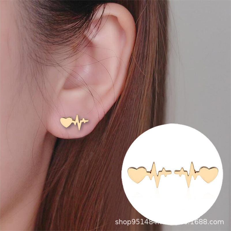 EKG Heart Earrings & Necklaces - Better Mode