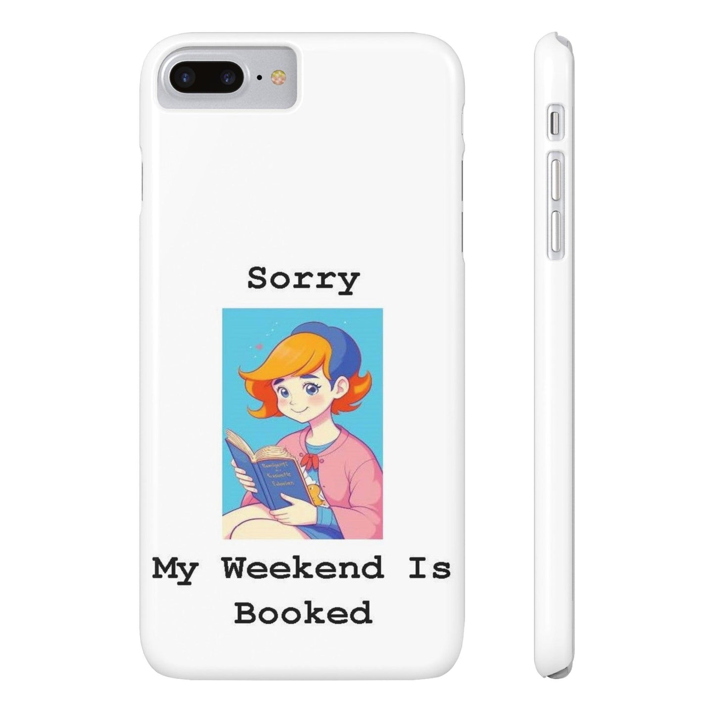 Booked 1 (White) - Slim Phone Cases - Better Mode