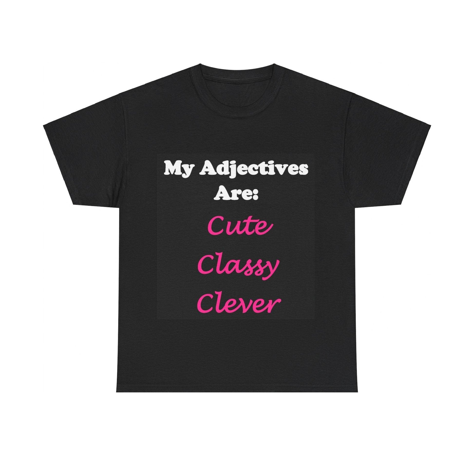 Cute (Black) - Unisex Heavy Cotton Tee - Better Mode