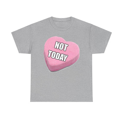 Candy Heart "Not Today" - Unisex Heavy Cotton T-Shirt - Better Mode