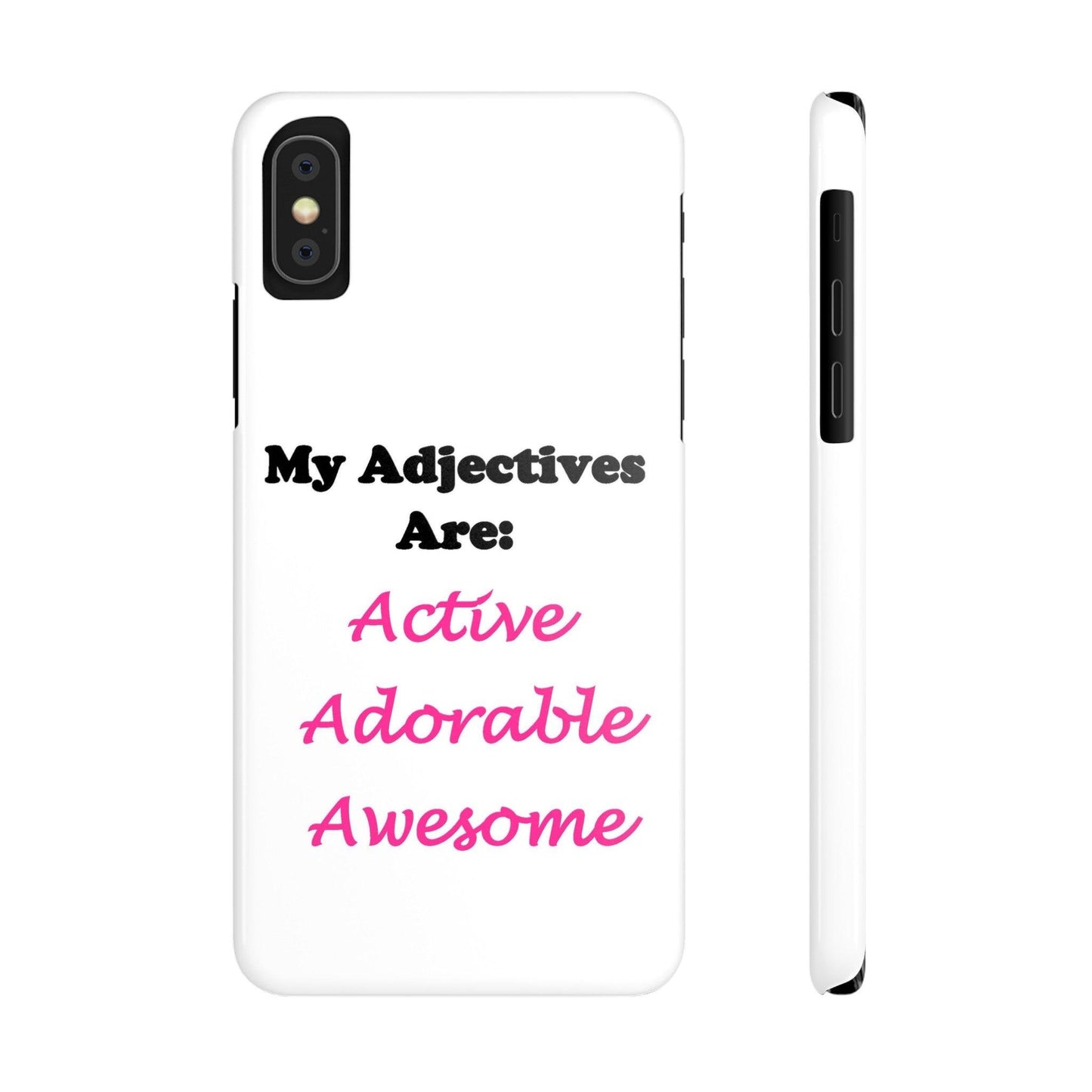 Active (White) - Slim Phone Cases - Better Mode