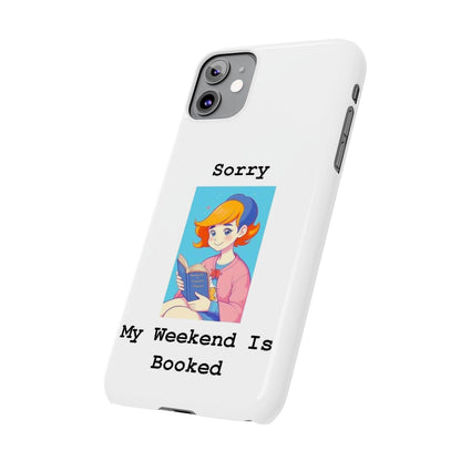 Booked 1 (White) - Slim Phone Cases - Better Mode