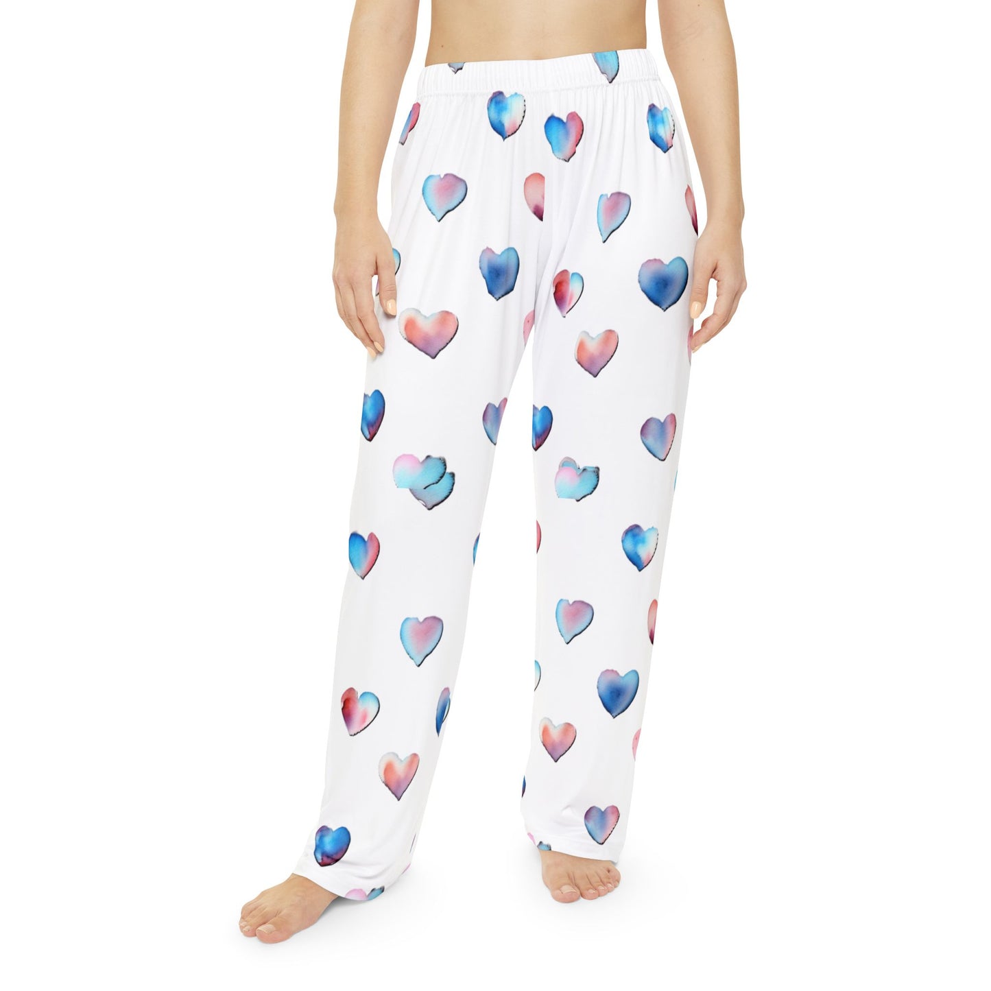 Heart Pattern Women's Pajama Pants