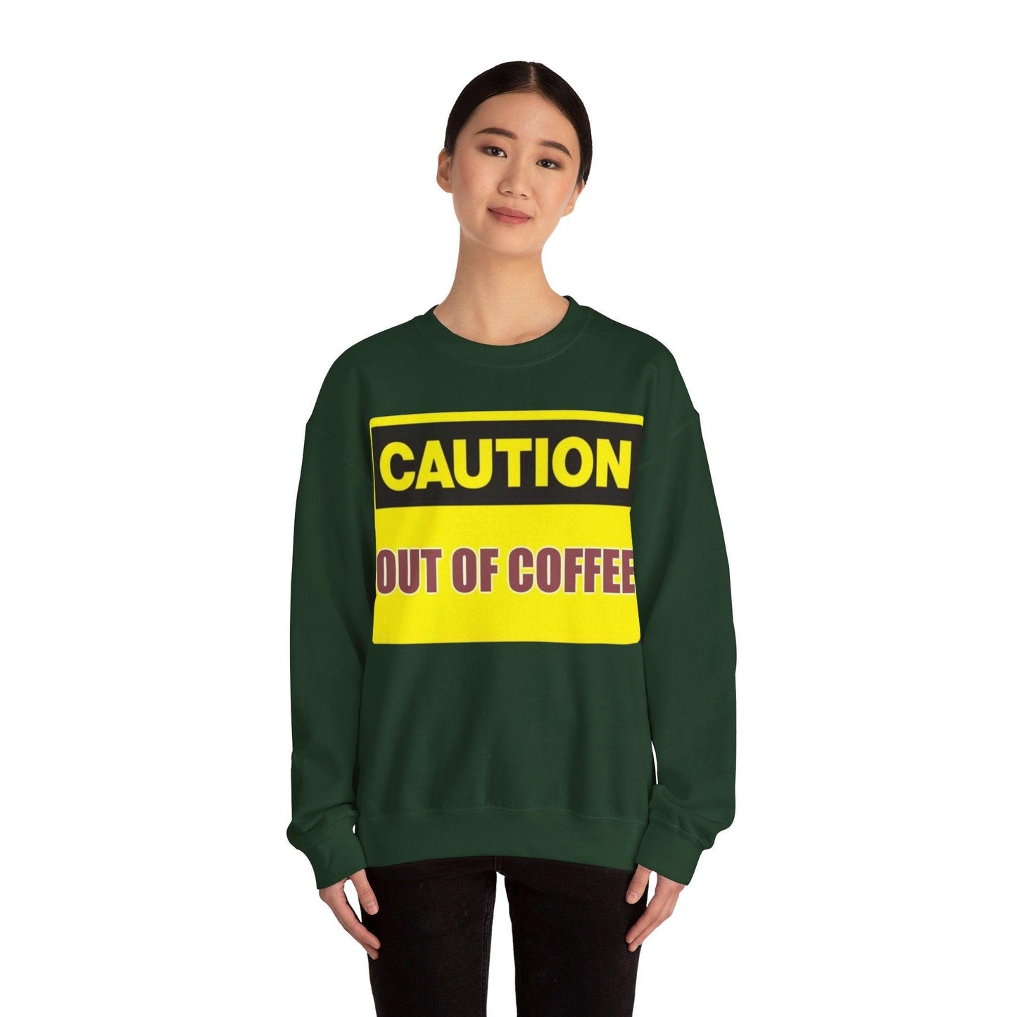 Caution Coffee - Unisex Heavy Blend™ Crewneck Sweatshirt