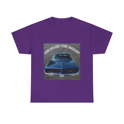 Unleash The Beast Classic Car 1 - Unisex Heavy Cotton T-Shirt