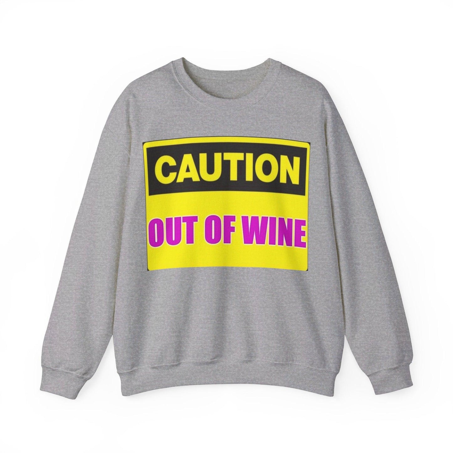 Caution Wine - Unisex Heavy Blend™ Crewneck Sweatshirt