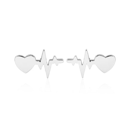 EKG Heart Earrings & Necklaces - Better Mode