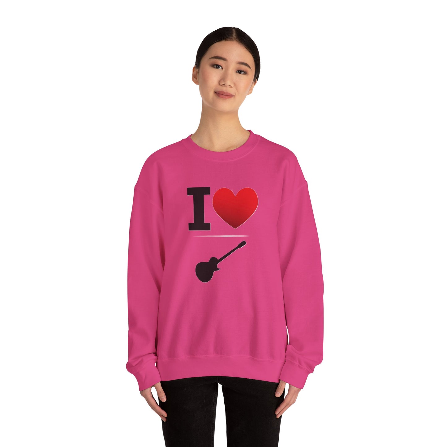 I Heart Guitar - Crewneck Sweatshirt - Better Mode