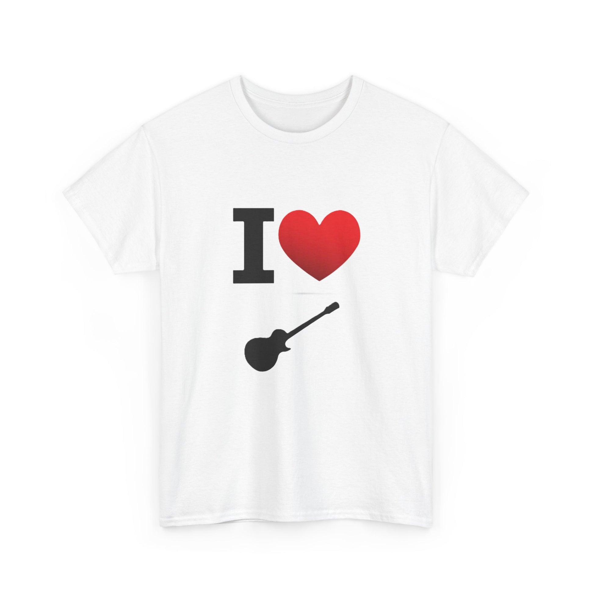 I Heart Guitar - Unisex Heavy Cotton T-Shirt - Better Mode