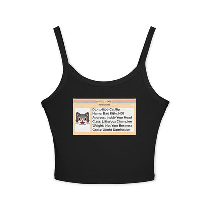 Women's Tank Top - Cat - Drivers License Design