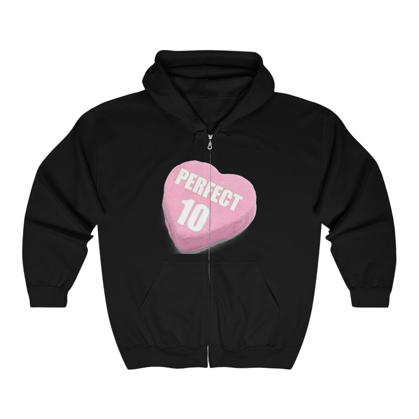 Candy Heart - Perfect 10 - Full Zip Hooded Sweatshirt