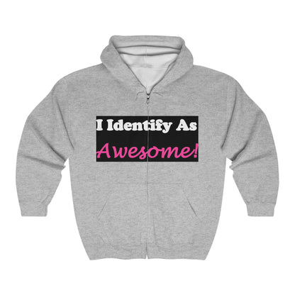 ID Awesome - Full Zip Hooded Sweatshirt