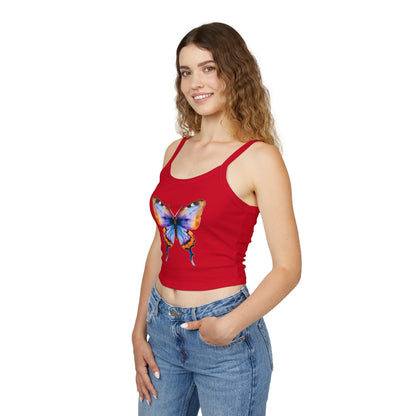 Butterfly - Women's Spaghetti Strap Tank Top