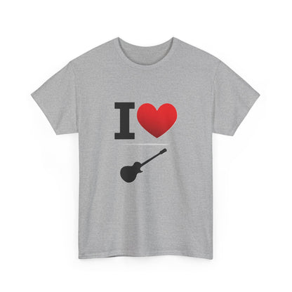 I Heart Guitar - Unisex Heavy Cotton T-Shirt