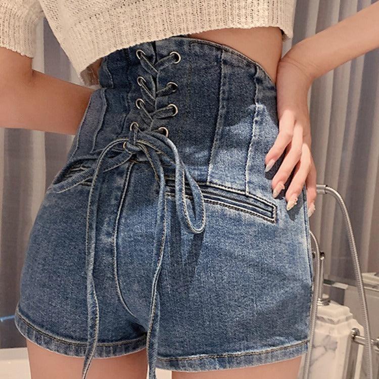 Women's High Waist Jean Shorts