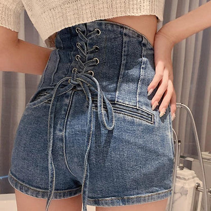 Women's High Waist Jean Shorts