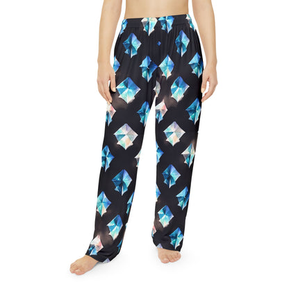 Diamond Pattern Women's Pajama Pants