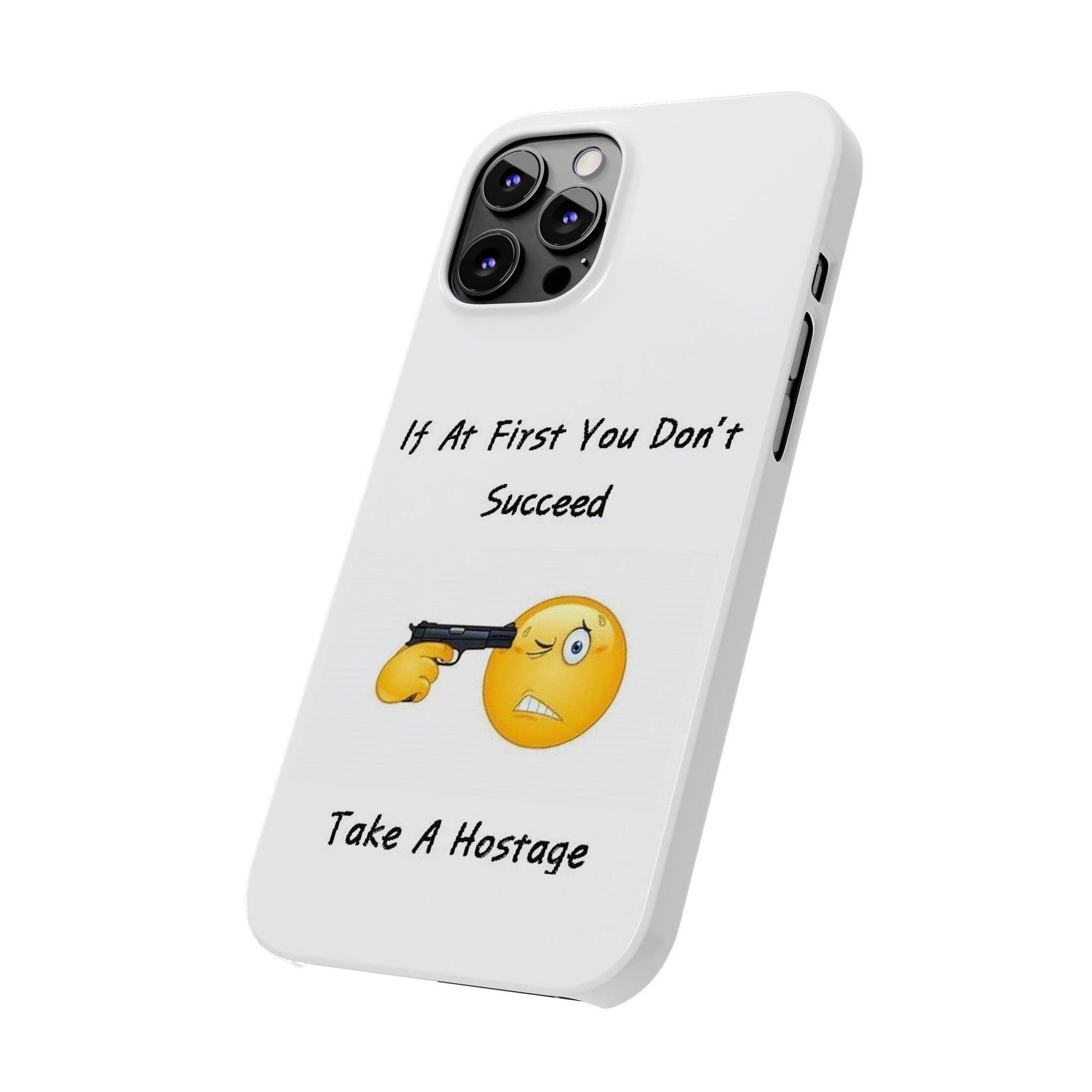 Hostage (White) - Slim Phone Cases - Better Mode