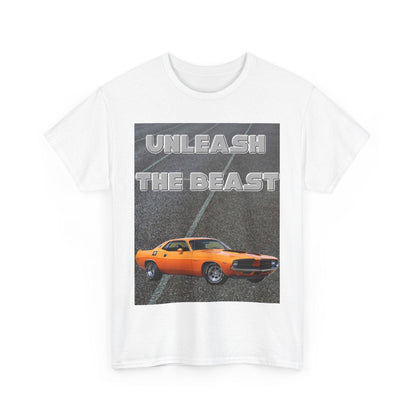 Unleash The Beast Classic Cars Orange - Unisex Heavy Cotton T-Shirt