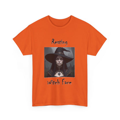 Halloween - Resting Witch Face - Unisex Heavy Cotton T-Shirt