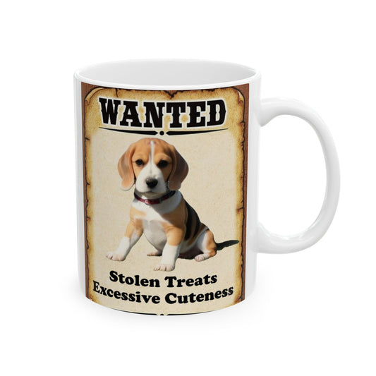 Wanted Poster Ceramic Mug - Beagle