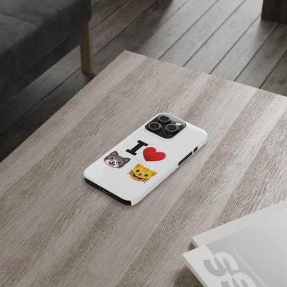 I Heart Cats - Slim Phone Cases