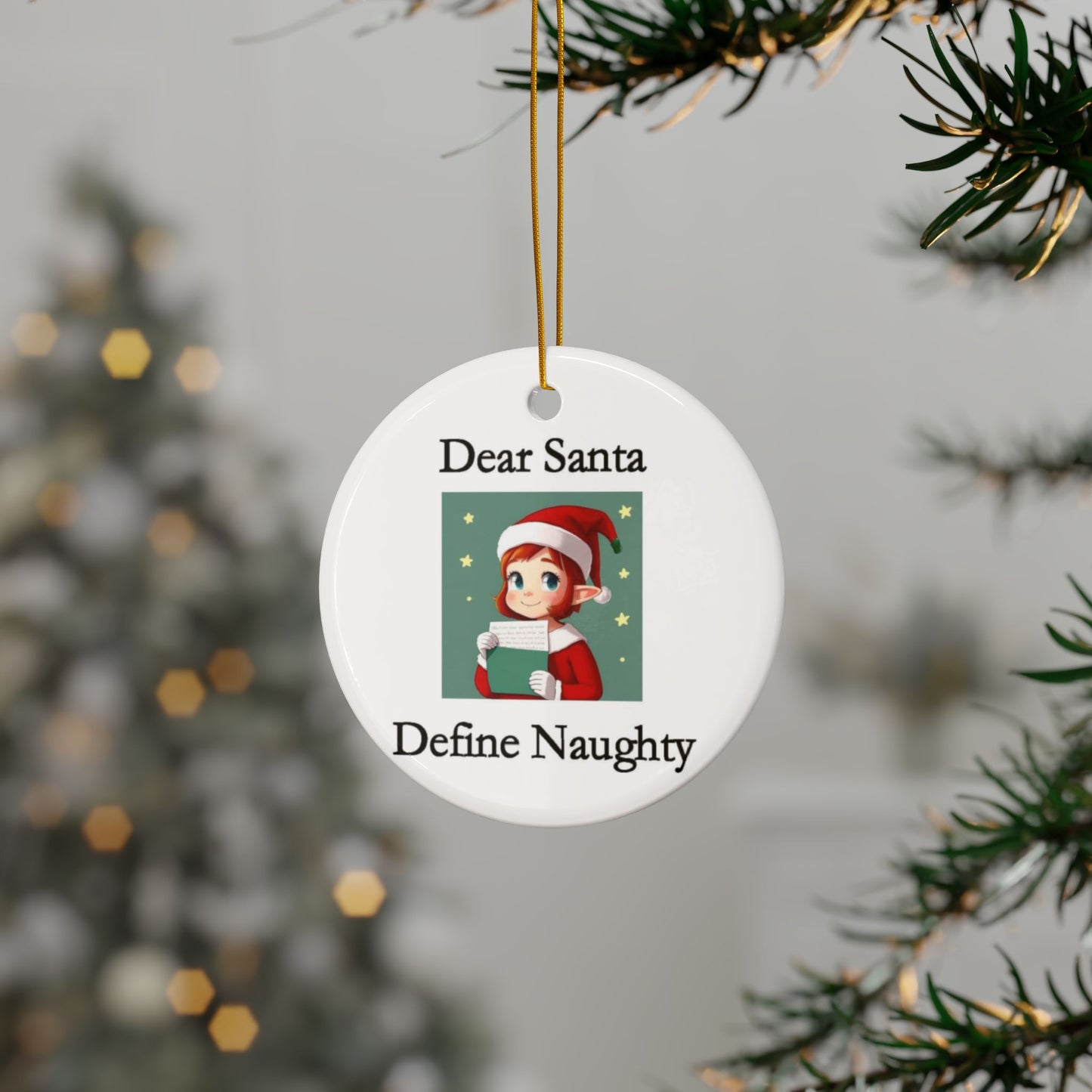 Christmas - Dear Santa 2 - Ceramic Ornaments - Better Mode