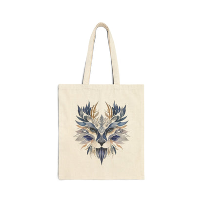 Floral Lion Tote Bag