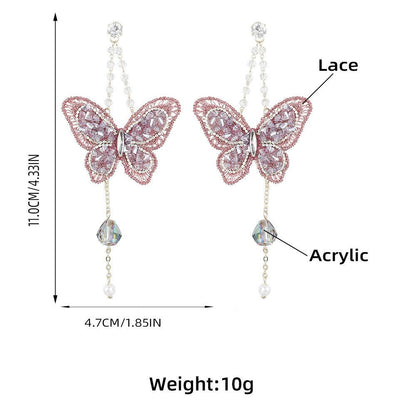 Lace Butterfly Earrings - Better Mode