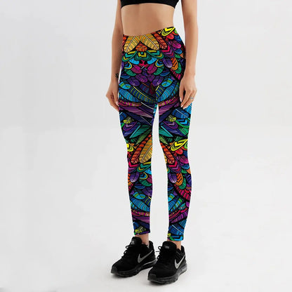 Printed Slim Workout Leggings