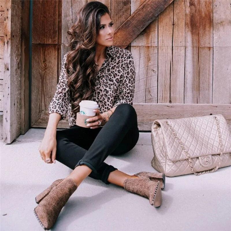 Leopard Print Blouse