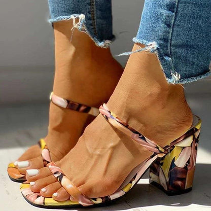 Floral High Heels