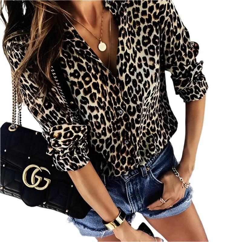 Leopard Print Blouse