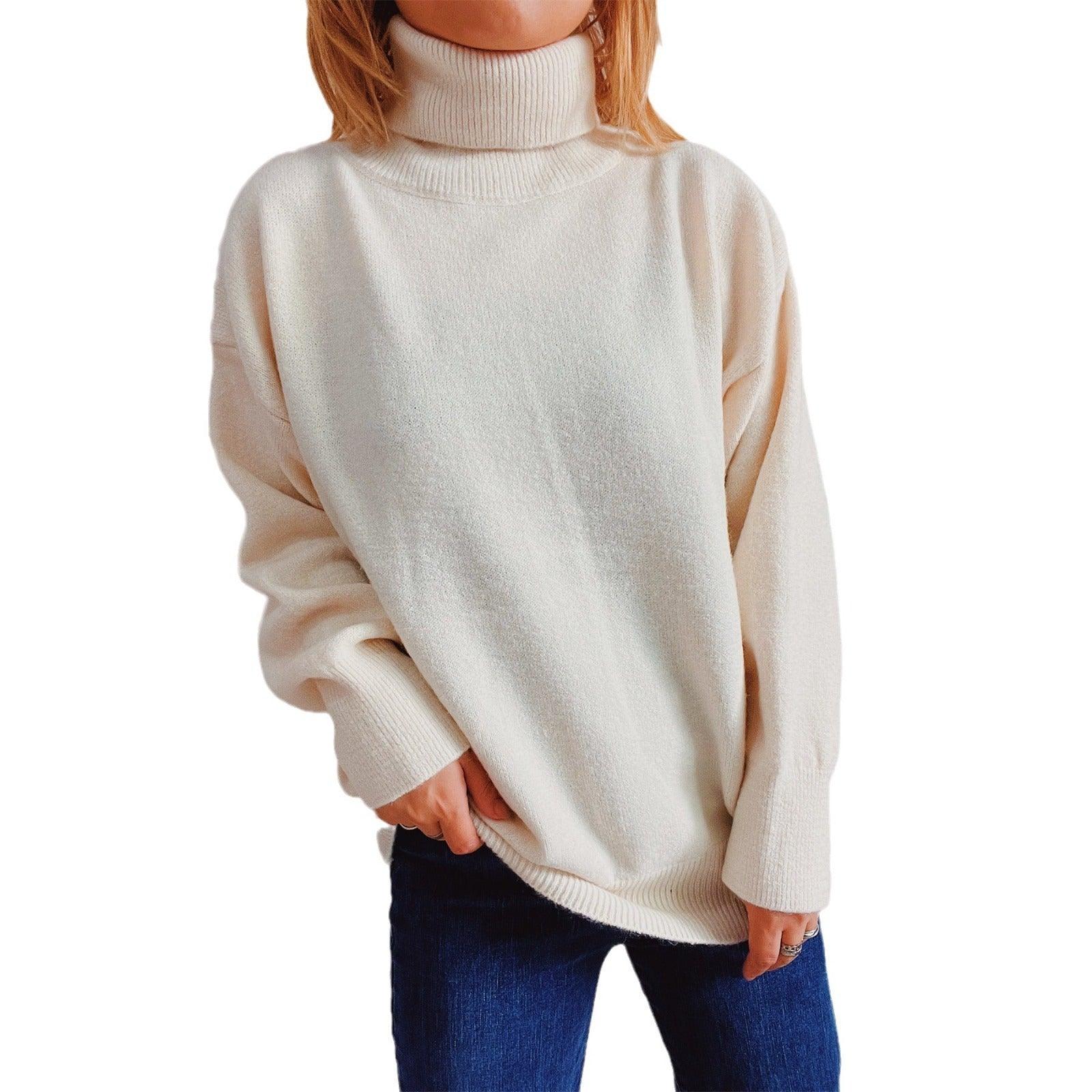 Turtleneck Long Sleeve Sweaters Pullover Women - Better Mode