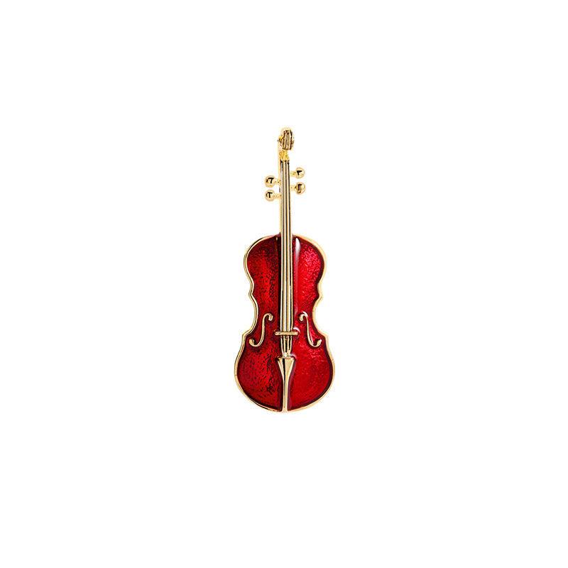 Light Luxury Cold Style Violin Brooch Pin - Better Mode