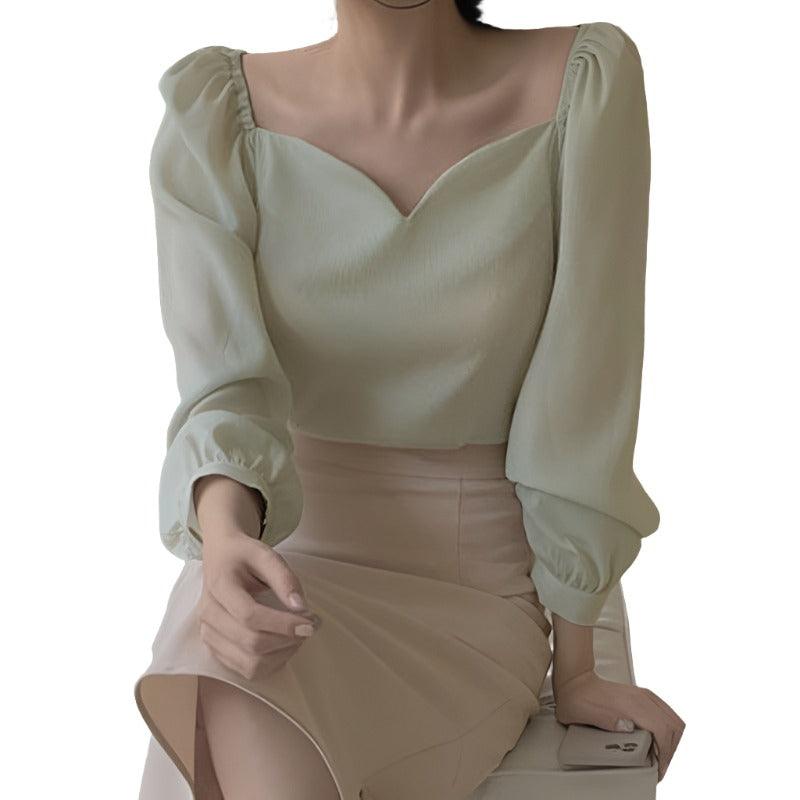 Women's Blouse - Loose Puffed Sleeve