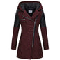 Women's Long Sleeve Wool Coat