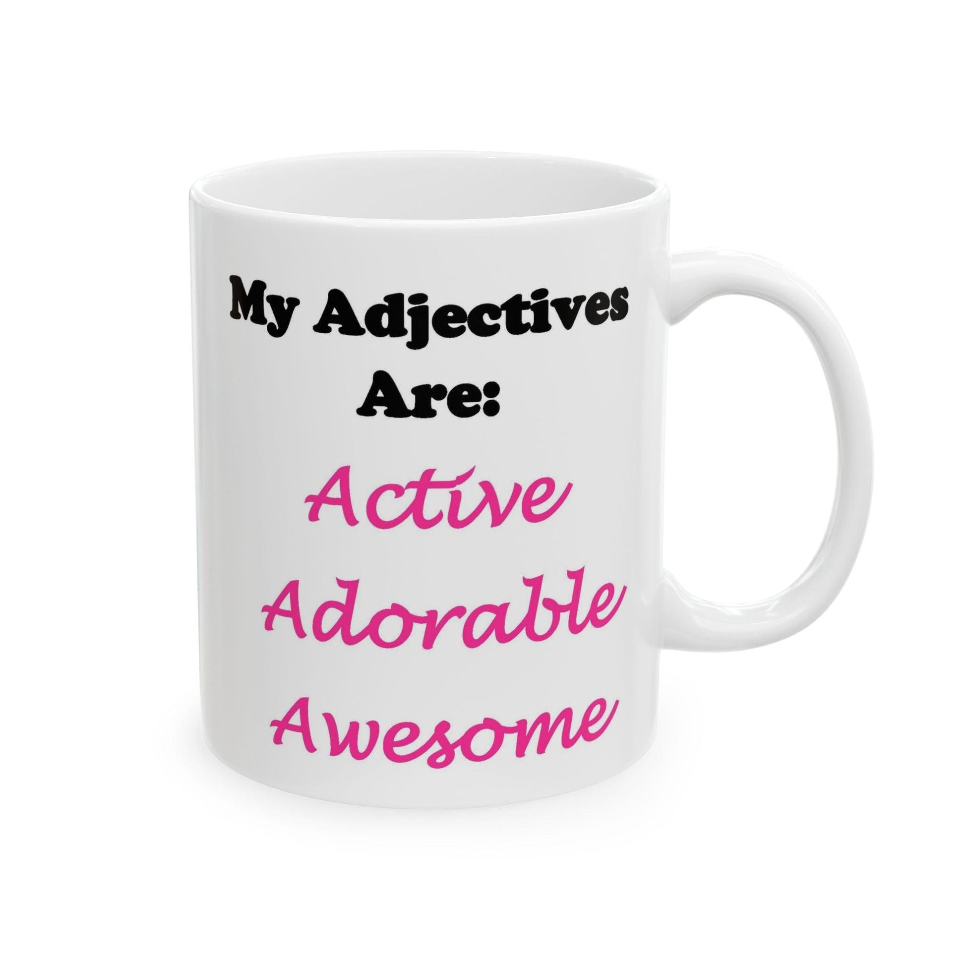 Active (White) - Ceramic Mug, (11oz, 15oz) - Better Mode