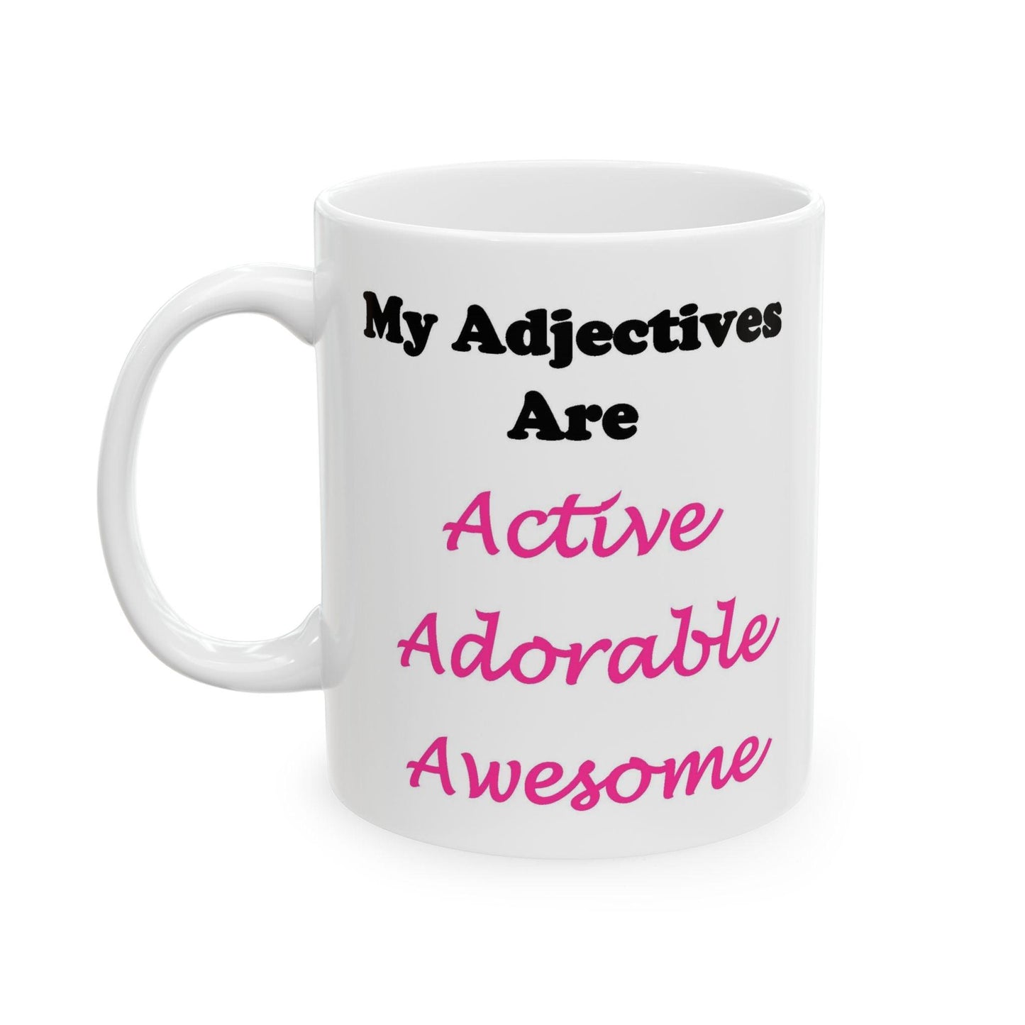 Active (White) - Ceramic Mug, (11oz, 15oz) - Better Mode