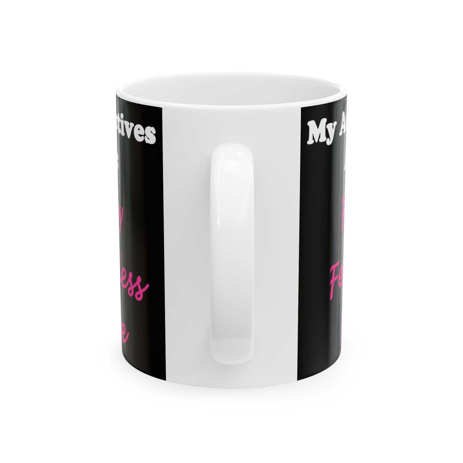 Adj. Foxy Free (Black) - Ceramic Mug, (11oz, 15oz) - Better Mode